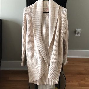 Beige knit cardigan